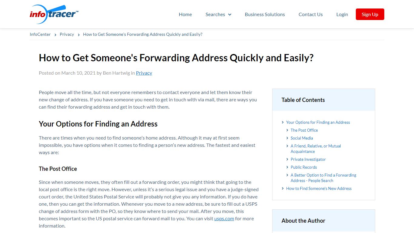 How to Find Someone's Forwarding Address Easily - InfoCenter
